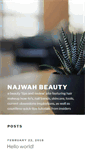 Mobile Screenshot of najwahbeauty.com
